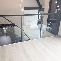 Glass railing steelglass panelindoor