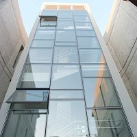 Panel curtain wall EL 7000aluminum and glass