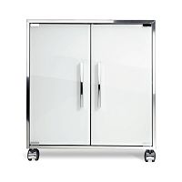 Free-standing washbasin cabinet WTU 1glasssteelcontemporary