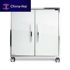 Free-standing washbasin cabinet WTU 1glasssteelcontemporary