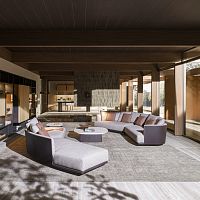 Modular sofa CLEOcontemporaryliving roomfabric