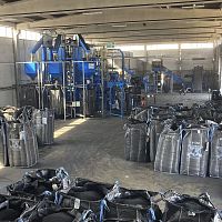 Rubber recycling line tiremetal separationcrushing