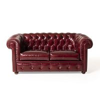 Chesterfield sofa CHESTERFIELDleatherred2-person