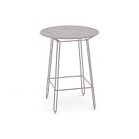 Contemporary high bar table Polka steelpainted metal baseround