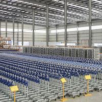 Transport trolley plasticgalvanized cage