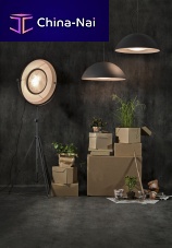 Pendant lamp MOONglasssteelcontemporary