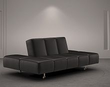 Modular upholstered bench Party Loungecontemporaryfabricleather