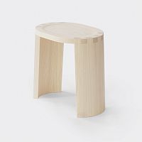 Contemporary stool HAIKU HS42oaksolid woodash