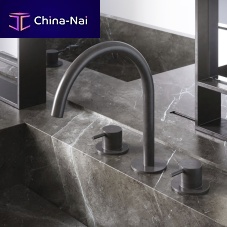 Double-handle washbasin mixer tap CB033countertopbrassbathroom