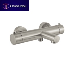 Double-handle bathtub mixer tap 440AI7160wall-mountedthermostaticstainless steel 316L
