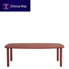 Contemporary table TOTTORIlacquered MDFsolid wood baserectangular