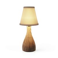 Table lamp BELLINGENblown glasscottonwooden