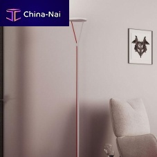 Floor-standing lamp RO F72 aluminumsteelfabric