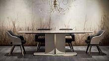 Contemporary table VOYAGEmarblerectangular