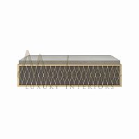 Contemporary coffee table 20108woodenmetal baserectangular