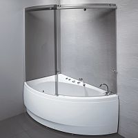 Sliding bath screen Ideatempered glass1 panel6 mm