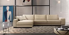 Modular sofa BONDcontemporaryleatherbrown