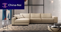 Modular sofa BONDcontemporaryleatherbrown