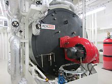 Oil heater KOHhorizontalheavy fuel oilexhaust gas