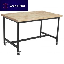 Contemporary table DEMONSTRATION SERIES : STEMmetalepoxysteel base