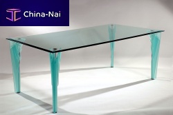 Contemporary dining table PIEDS DPOLIS glassrectangularhome