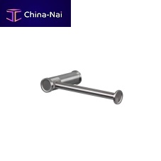 Wall-mounted toilet roll holder T85011Sstainless steelblackcommercial