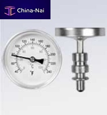 Bimetallic thermometer analogdialscrew-in