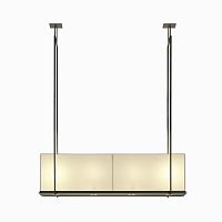 Contemporary ceiling light TIPPETTrectangularsteelpaper