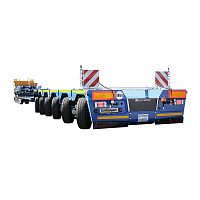 Flatbed semi-trailer EuroCompactmore than 6 axlestowedconstruction
