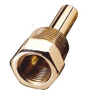Threaded thermowell brassfor temperature sensorsfor thermocouples