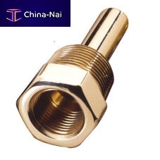 Threaded thermowell brassfor temperature sensorsfor thermocouples
