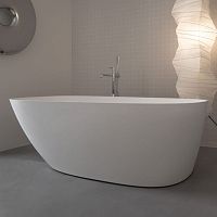 Oval bathtub FM010free-standingSolid Surfacewhite