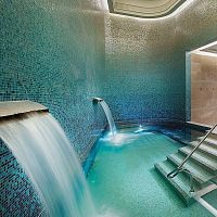 Indoor mosaic tile outdoorpoolpoolside