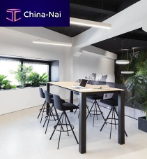 Contemporary stool ALYAfabricwooden basecentral base