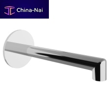 Chrome-plated brass bathtub spout IT 5B63 CC ZZ HFwall-mounted