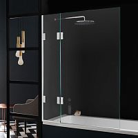 Pivoting bath screen GIOTTOframeless