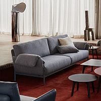 Contemporary sofa Ennafabricleathercustomizable color