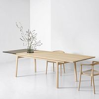 Contemporary table MAISAsolid woodFenix NTM®rectangular