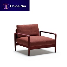 Contemporary armchair Lissonifabricextruded aluminumwith removable cushion