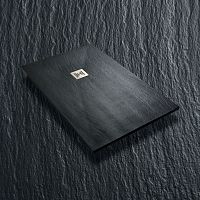 Rectangular shower base ARDESIAabove floorextra-flatnatural stone