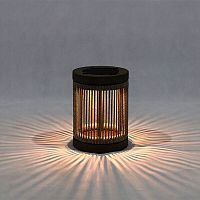 Table lamp ROP&STRIPaluminumteakrope