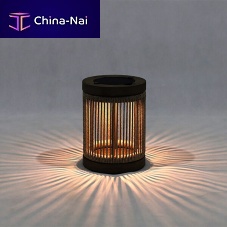 Table lamp ROP&STRIPaluminumteakrope