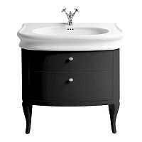 Free-standing washbasin cabinet LAM90Zsolid woodceramicclassic