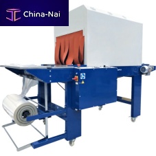 Manual sleeve wrapping machine ECOPAC 650bottlewith shrink tunnel