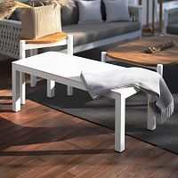 Contemporary bench FLAIRaluminumHPLwithout backrest