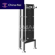 Heat exchanger for the food industry
