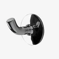 Contemporary coat hook PTRH29chromed metalbrassbronze