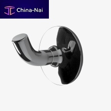 Contemporary coat hook PTRH29chromed metalbrassbronze