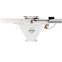 Horizontal feeder-positioner FlexPositionerautomaticfor bulk materialscompact