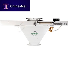Horizontal feeder-positioner FlexPositionerautomaticfor bulk materialscompact